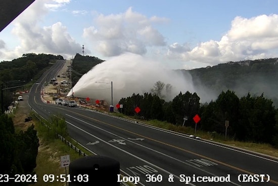 Major Water Main Break Causes Road Closures in Northwest Austin Near Loop 360