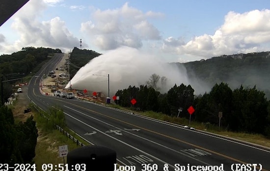Major Water Main Break Causes Road Closures in Northwest Austin Near Loop 360