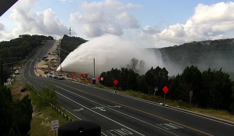Major Water Main Break Causes Road Closures in Northwest Austin Near Loop 360