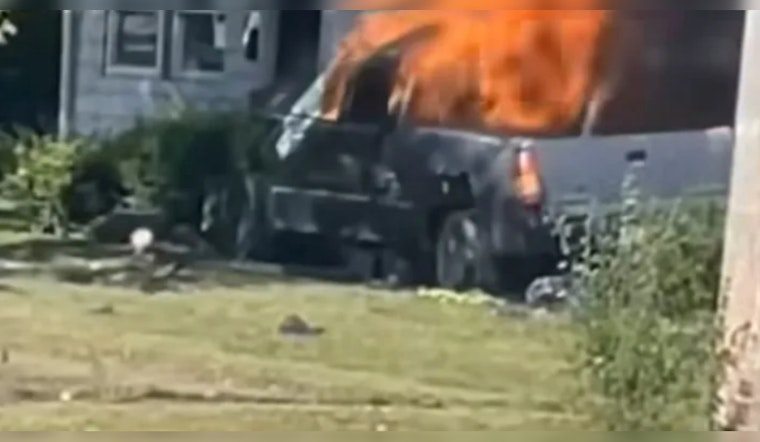 Man Critically Injured After Pickup Crashes into Saginaw Home, Family Inside Unharmed
