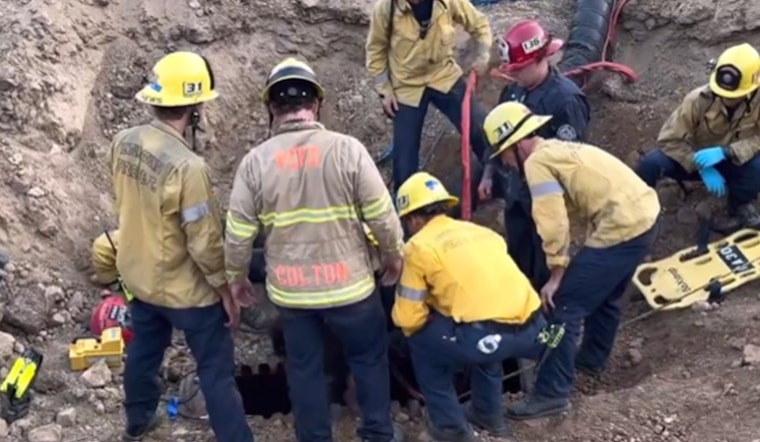 Man Trapped in Drainage Pipe in Southern California Rescued by Joint Emergency Services Effort