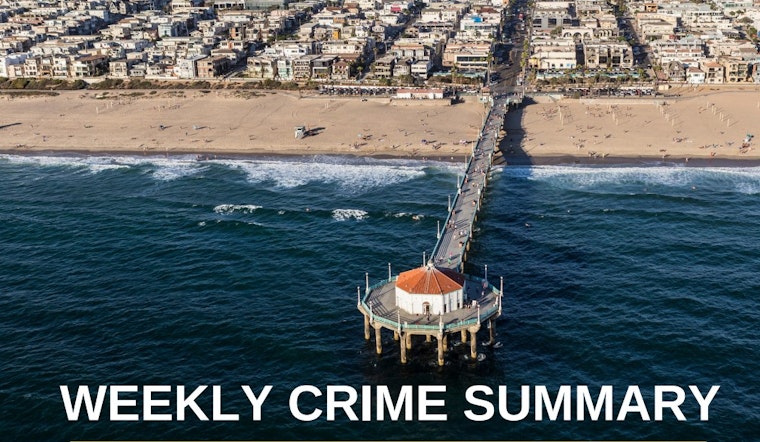 Manhattan Beach Police Tally 49 Crimes, Highlighting Auto Thefts and Burglaries in Weekly Report