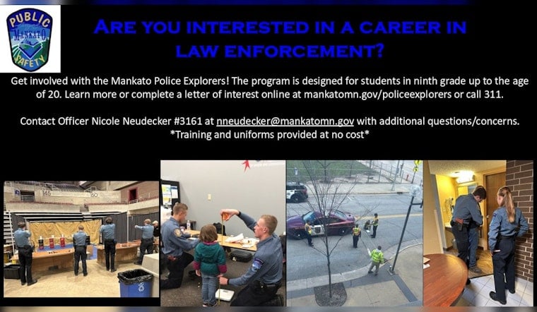 Mankato Police Explorers Seek New Recruits for Community Engagement and Law Enforcement Training