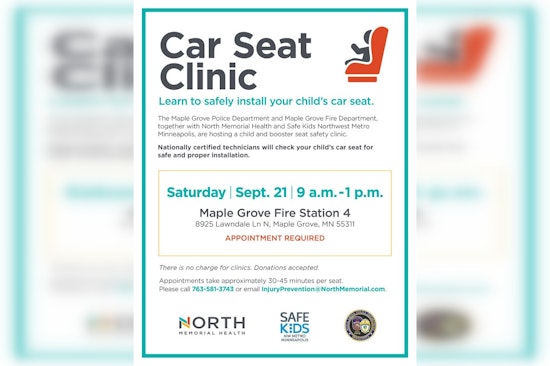 Maple Grove Hosts Free Child Car Seat Safety Clinic to Protect Young Riders