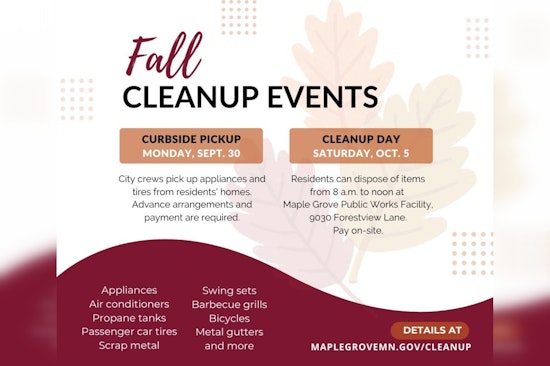 Maple Grove Offers Curbside Pickup and Cleanup Day for Household Item Disposal
