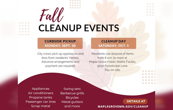 Maple Grove Offers Curbside Pickup and Cleanup Day for Household Item Disposal