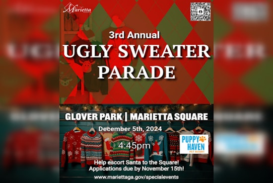 Marietta Welcomes Back Ugly Sweater Parade for Christmas Tree Lighting Festival
