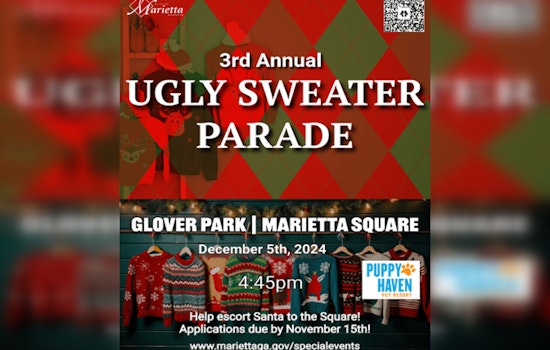 Marietta Welcomes Back Ugly Sweater Parade for Christmas Tree Lighting Festival