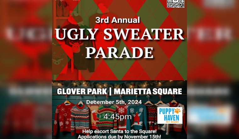Marietta Welcomes Back Ugly Sweater Parade for Christmas Tree Lighting Festival
