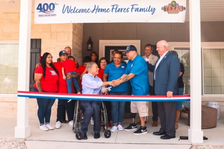 Marine Veteran Honored with Custom Built Home in New Braunfels by Governor Abbott and HFOT