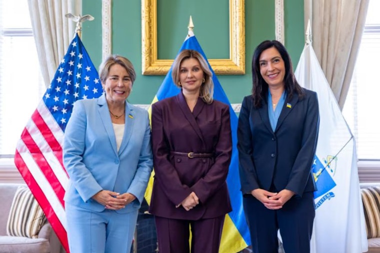 Massachusetts Governor Maura Healey and First Lady Lydgate Host Ukraine's First Lady, Pledge Support Amidst Crisis