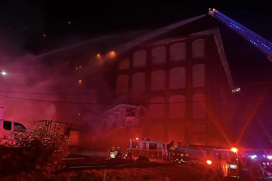 Massive Blaze Engulfs New Bedford Mill, Residents Unharmed and No Injuries Reported as Firefighters Respond