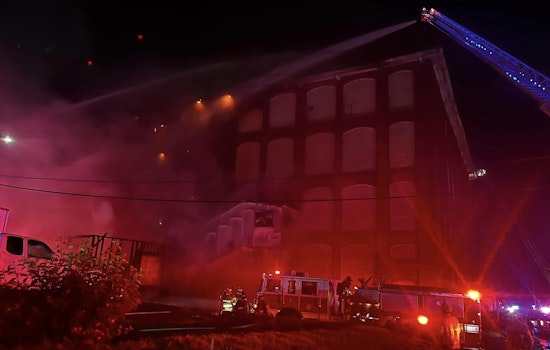 Massive Blaze Engulfs New Bedford Mill, Residents Unharmed and No Injuries Reported as Firefighters Respond