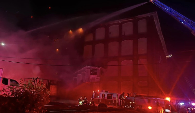 Massive Blaze Engulfs New Bedford Mill, Residents Unharmed and No Injuries Reported as Firefighters Respond
