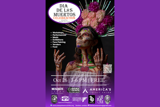 Mesquite to Celebrate 8th Annual Día de los Muertos with Art Workshops and Live Entertainment
