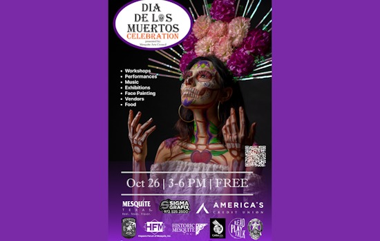Mesquite to Celebrate 8th Annual Día de los Muertos with Art Workshops and Live Entertainment