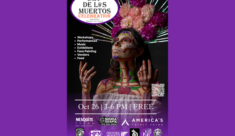 Mesquite to Celebrate 8th Annual Día de los Muertos with Art Workshops and Live Entertainment
