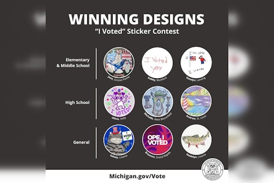 Michigan Unveils Winning "I Voted" Sticker Designs Celebrating Civic Pride Ahead of 2024 Election