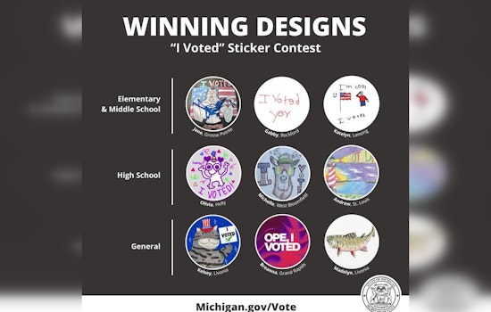 Michigan Unveils Winning "I Voted" Sticker Designs Celebrating Civic Pride Ahead of 2024 Election