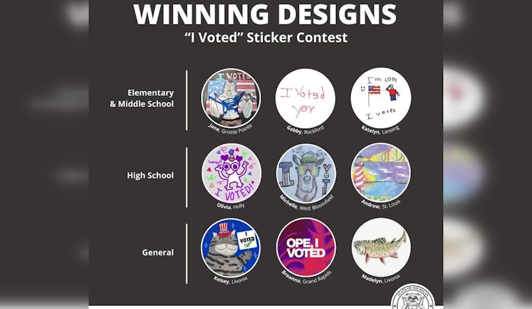 Michigan Unveils Winning "I Voted" Sticker Designs Celebrating Civic Pride Ahead of 2024 Election