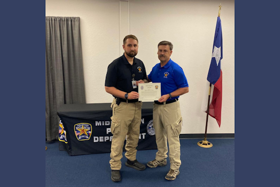 Midlothian Officer Honored with Lifesaving Award for Quick Action in High School Choking Incident