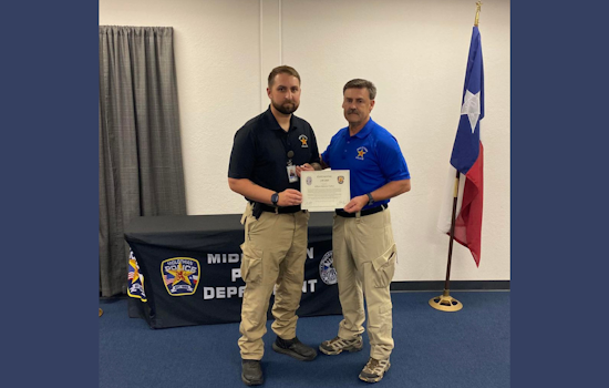 Midlothian Officer Honored with Lifesaving Award for Quick Action in High School Choking Incident