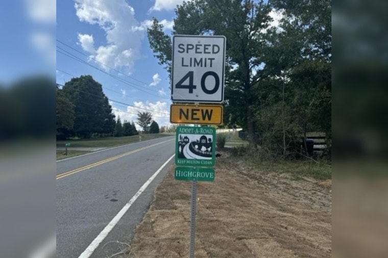 Milton Reduces Speed Limits on Key Roads for Enhanced Safety, Local Police to Enforce New 40 mph Cap