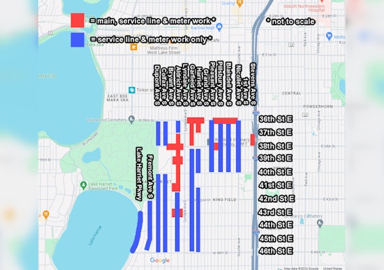 Minneapolis Traffic Alert, Major Utility Work to Close W. 43rd Street in East Harriet and King Field Neighborhoods