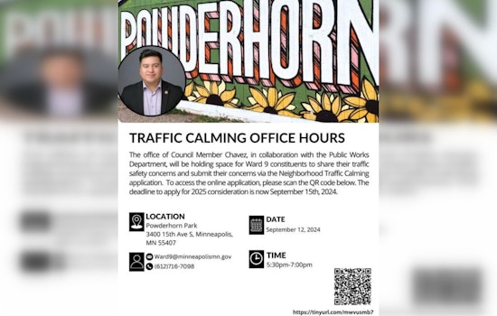 Minneapolis Ward 9 Invites Residents to Discuss Traffic Calming at Powderhorn Park Event