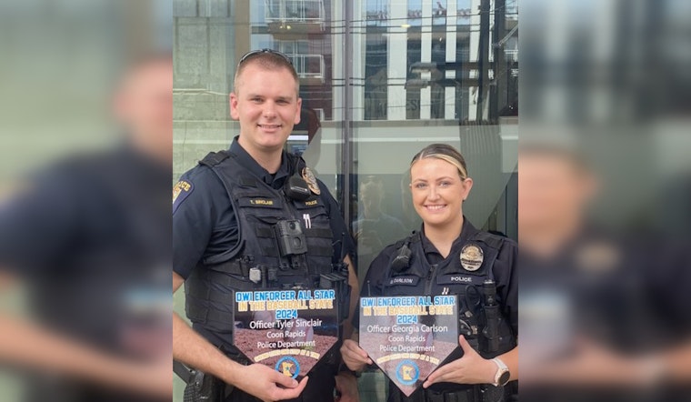 Minnesota Officers Honored With DWI Enforcer All Star Awards for Outstanding Impaired Driving Arrests