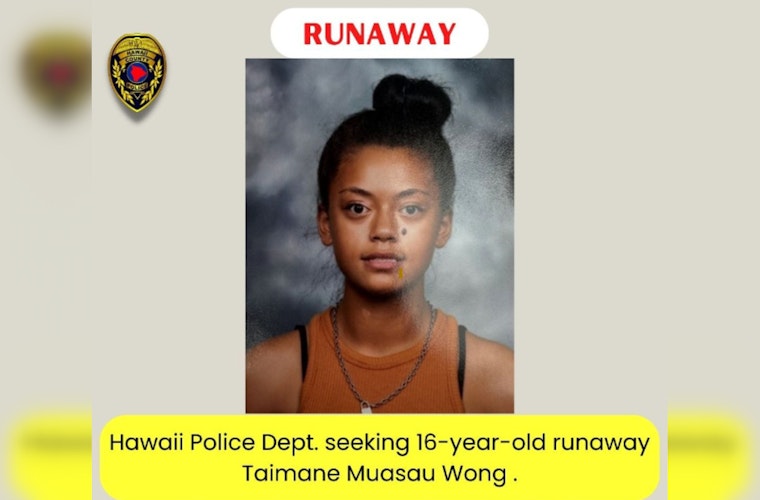 Missing 16-Year-Old Taimane Muasau Wong Found Safe in Captain Cook, Hawaii