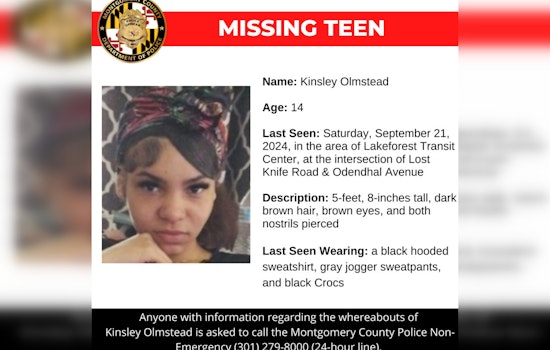 Montgomery County Community Rallies in Search for Missing 14-Year-Old Kinsley Olmstead