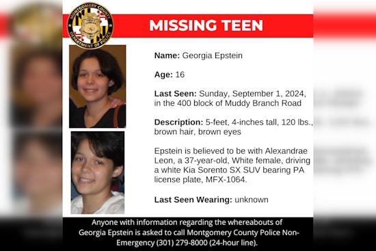 Montgomery County Police Seek Public's Help to Find Missing Teen Georgia Epstein