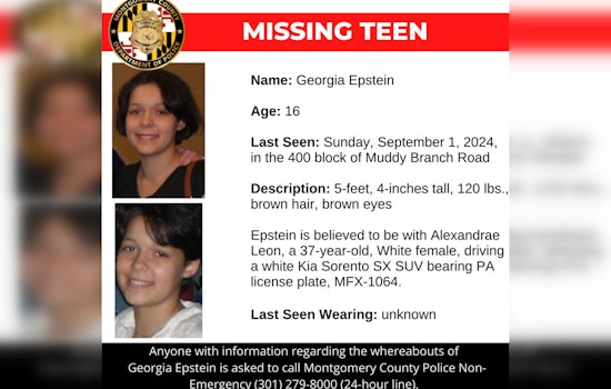 Montgomery County Police Seek Public's Help to Find Missing Teen Georgia Epstein
