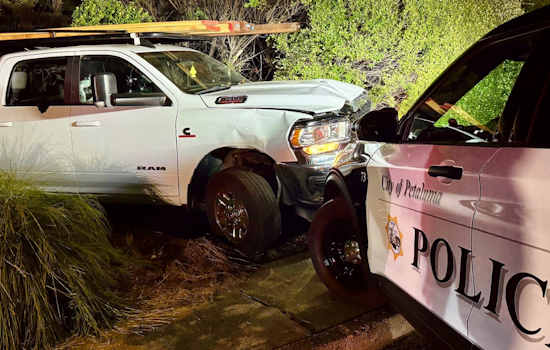Multiple Hit-and-Runs and DUI Arrest in Petaluma After Erratic Driver Strikes Homes and Vehicles