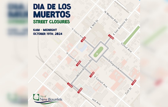 New Braunfels Announces Road Closures for Dia de los Muertos Festival