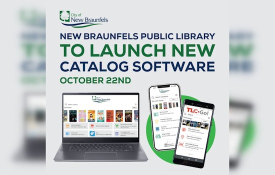 New Braunfels Public Library to Launch New Catalog Software and Mobile App on October 22