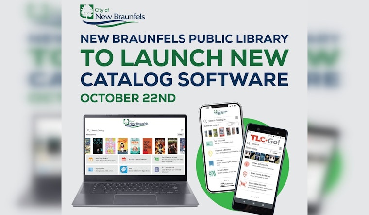 New Braunfels Public Library to Launch New Catalog Software and Mobile App on October 22