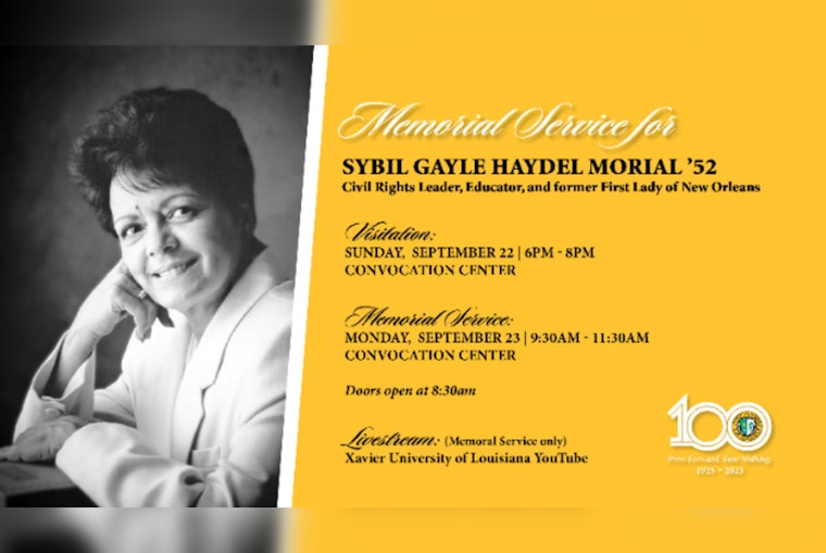 New Orleans Mourns Civil Rights Icon Sybil Morial, Remembering Her Legacy of Change at Xavier University