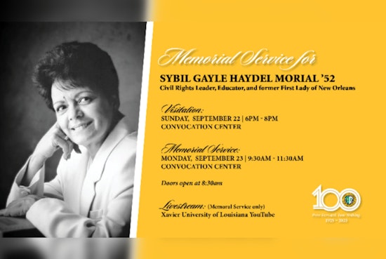 New Orleans Mourns Civil Rights Icon Sybil Morial, Remembering Her Legacy of Change at Xavier University