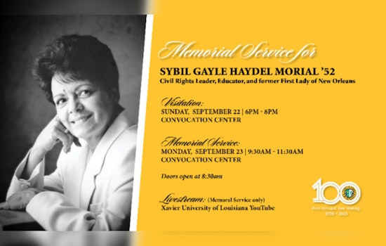 New Orleans Mourns Civil Rights Icon Sybil Morial, Remembering Her Legacy of Change at Xavier University