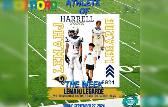 New Orleans Youth Shines as 12-Year-Old Lemahj Legarde Earns 'Athlete of the Week' for Stellar Performance
