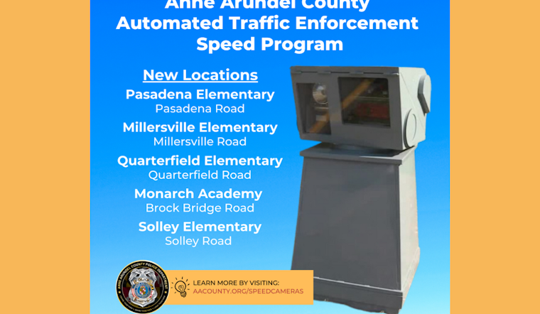 New Wave of Speed Cameras to Enhance Safety in Anne Arundel School Zones