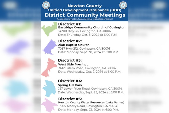 Newton County Invites Residents to Join Unified Development Ordinance Meetings