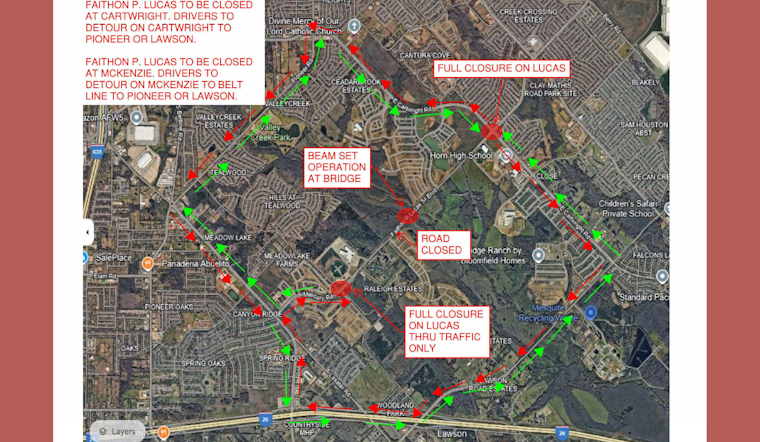 Nighttime Road Closure Alert: Portions of F.P. Lucas Blvd in Mesquite to Shut for Construction on Sept. 17-18