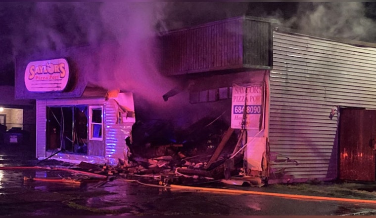 Niles Pizza Restaurant Ignites After Stolen SUV Crashes During Police Chase in Berrien County