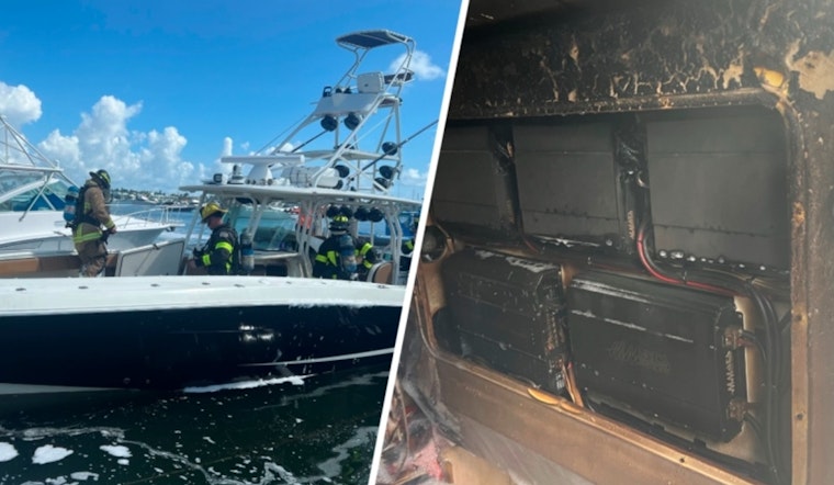 No Injuries as Miami Firefighters Quickly Extinguish Boat Fire at The Miami Outboard Club