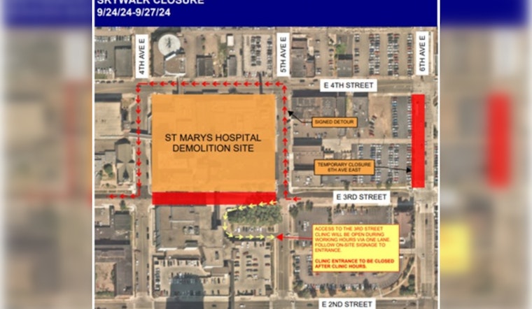 Notice for Duluth Commuters: East Third Street Closure and Detours Beginning September 24
