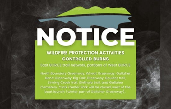 Oak Ridge Officials Announce Controlled Burns for Wildfire Mitigation; Trail Closures in Effect