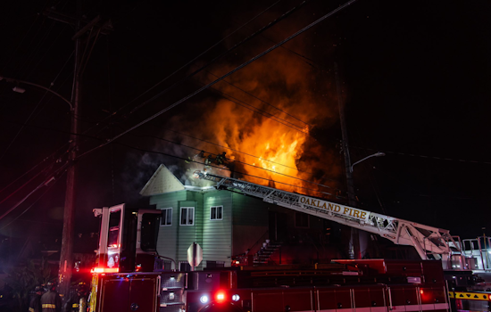 Oakland Firefighters Tame 2nd-Alarm Blaze in Multi-Level Building, No Injuries Reported